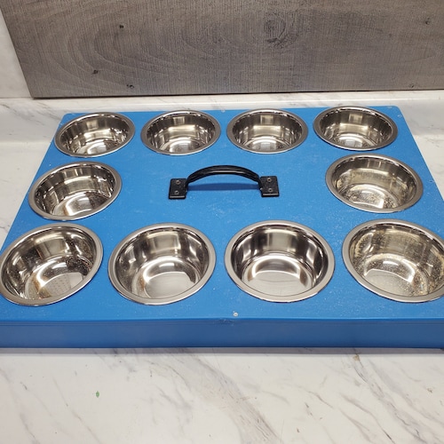 10 Bowl Puppy Feeder Puppy Whelping Bowl Breeder Supply Etsy