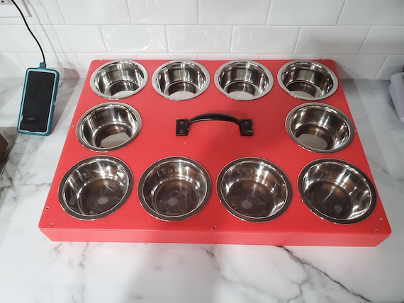 Whelping puppy bowls top