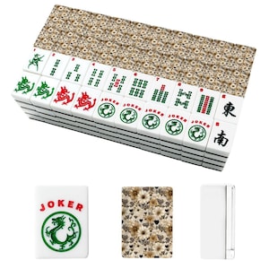 Floral American Mahjong Tile Set, Daisy & Heart Mahjong Tiles, Custom American Mahjong Game Set, Elegant Mahjong Gift, Decorative Mahjong image 6