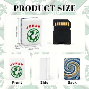American Mahjong Set Blue Mosaic Spiral Mahjong Tiles, Elegant Game Night Gift, Unique Mahjong Design, Mahjong Lover Present image 4