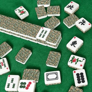 Cherry Blossom American Mahjong Tile Set, Floral Mahjong Set, Unique Mahjong Gift for Women, Custom Game Night Tiles image 11