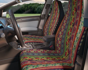 Funda universal para asiento de coche con diseño floral, regalo para propietarios de coches, protector de asiento de coche, accesorios para coche, juego de 2 protectores de asiento de vehículo