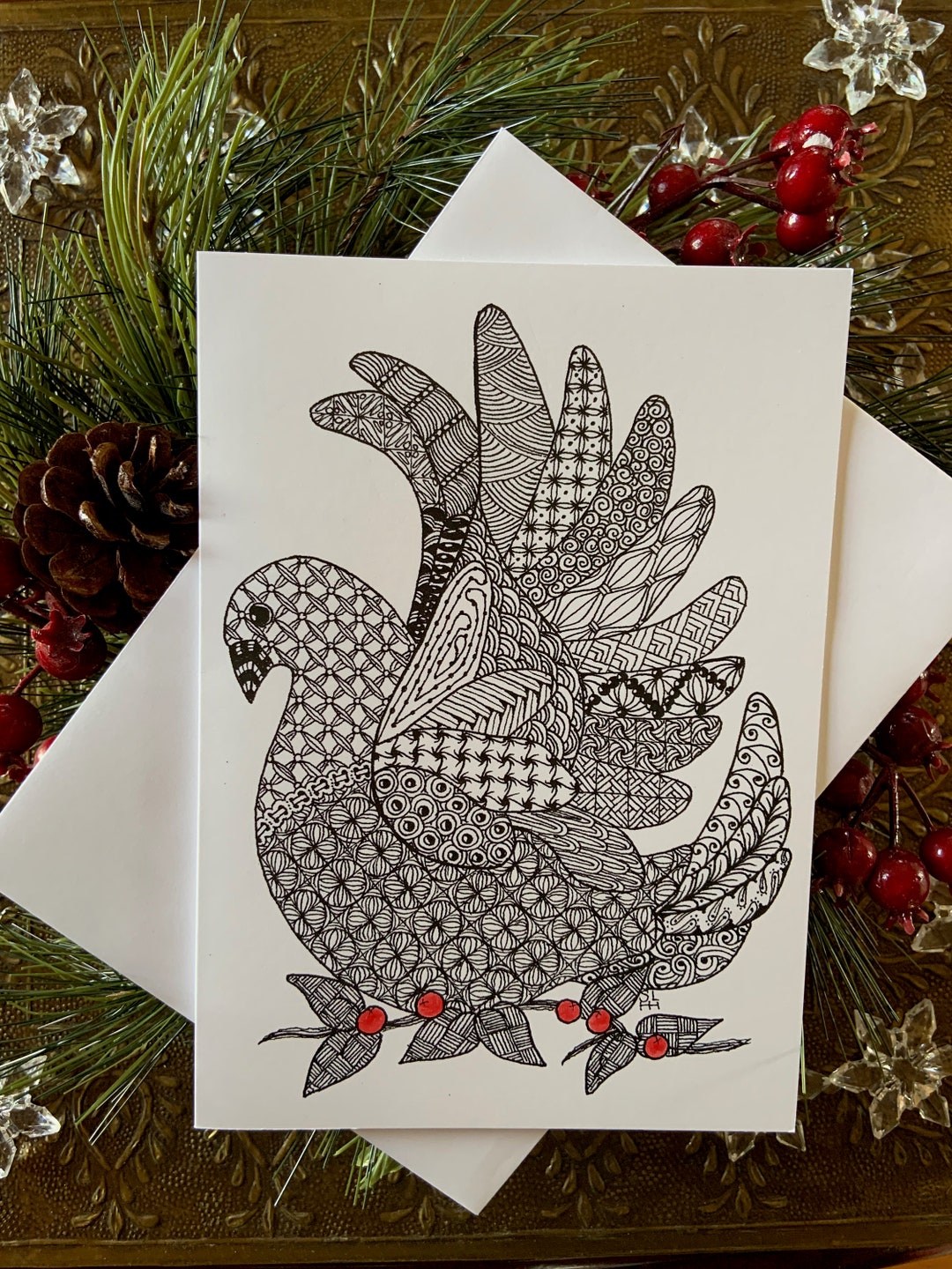 Zentangle Christmas Cards 