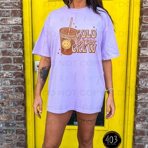 Cold Brew Crew | DTF Transfer | Direct to film transfer | Ready to press | Everyday Transfer