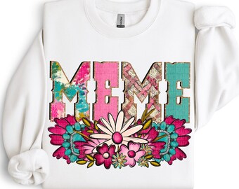 Western Floral Meme | DTF Transfer | Direct to film transfer | Ready to press | Western Transfer