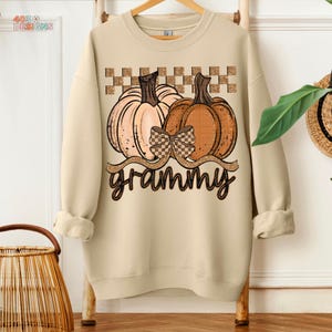 Fall Pumpkins Grammy | DTF Transfer | Direct to film transfer | Ready to press | Fall Personalized Transfer