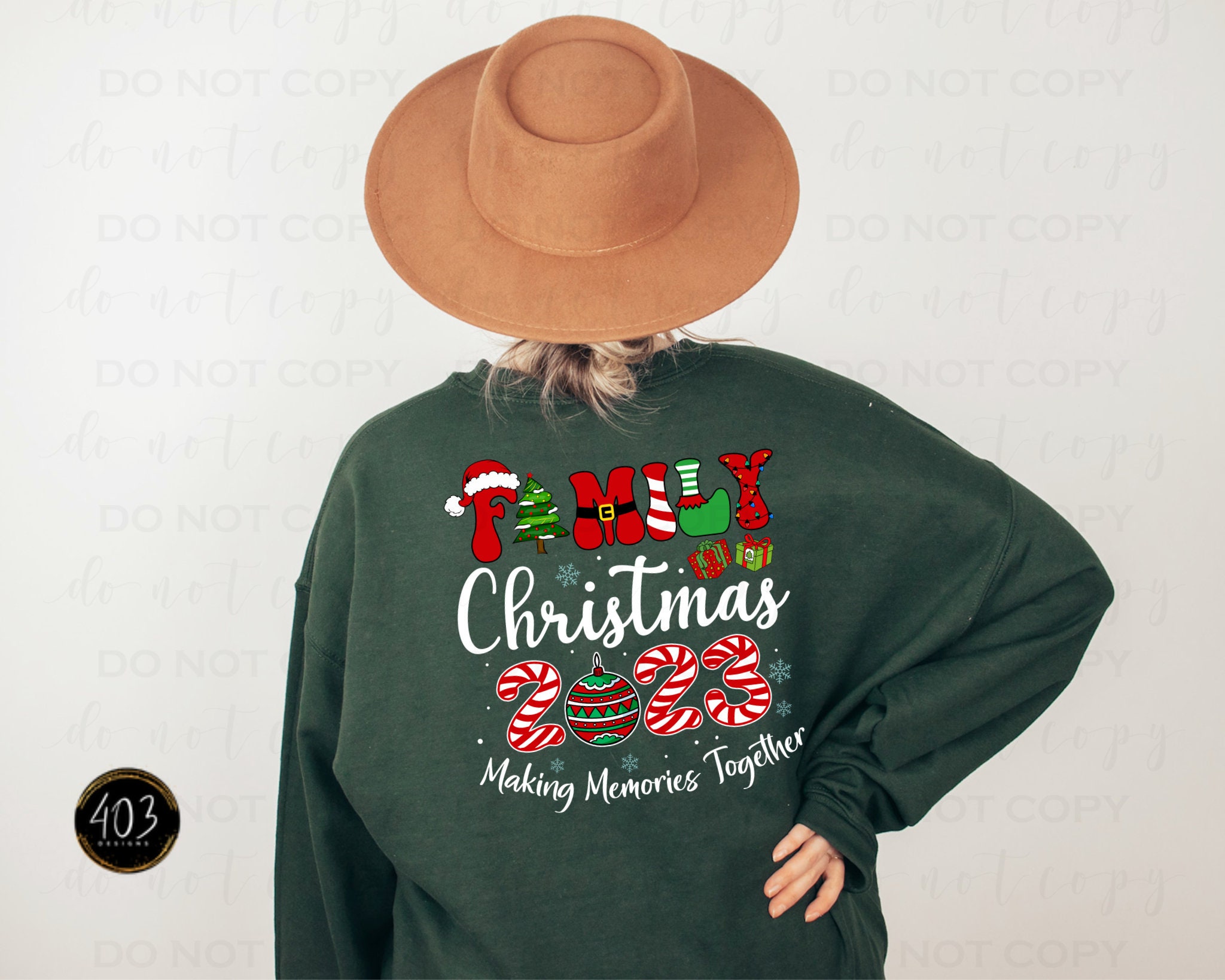 Family Christmas 2023 | DTF Transfer | Direct to film transfer | Ready to press | Christmas Transfer