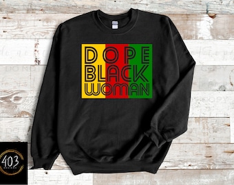 Dope Black Woman | DTF Transfer | Direct to film transfer | Ready to press | Black History Month Transfer