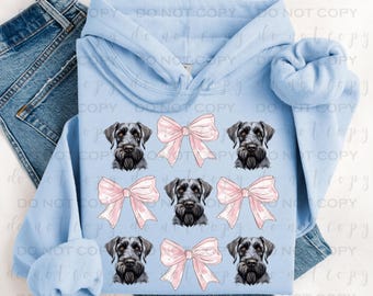 Coquette Dog Breed Schnauzer | DTF Transfer | Direct to film transfer | Ready to press | Personalized Transfer