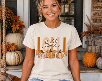 Fall Pumpkins Lolli | DTF Transfer | Direct to film transfer | Ready to press | Fall Personalized Transfer