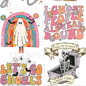 PreMade DTF Gang Sheet Retro Halloween | DTF Transfer | Direct to film transfer | Ready to press