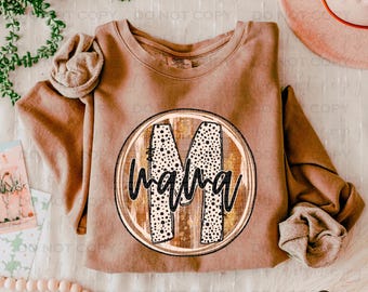 Fall Circle Name- Mama | DTF Transfer | Direct to film transfer | Ready to press | Fall Transfer