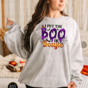I put the boo in boujie | DTF Transfer | Direct to film transfer | Ready to press | Halloween Transfer