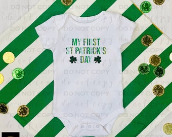 Mein erster St. Patrick's Day | DTF Transfer | Direkt zum Filmtransfer | Sofort druckfertig | St. Patrick es Day Transfer