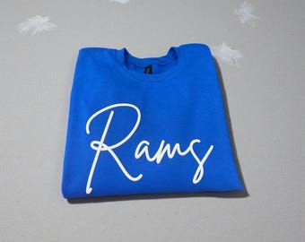 Custom Mascot Puff HTV, School Spirit Transfer, Team Name Shirt Design, Raised Heat Press Graphic