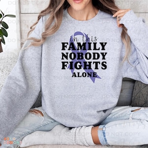 In This Family Nobody Fights Alone | DTF Transfer | Direct to film transfer | Ready to press |