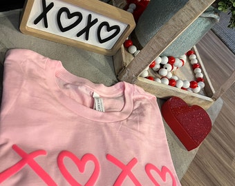 XOXO Puff Vinyl Transfer | Valentine's Day Transfer