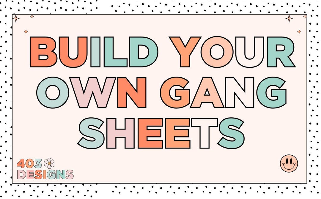 Custom DTF Gang Sheet Choose Your Size | DTF Transfer | Direct to Film ...