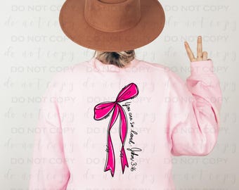 You Are So Loved Pink | DTF Transfer | Direct to film transfer | Ready to press | Faith Transfer