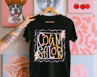 Pastel Doodle Counselor | DTF Transfer | Direct to film transfer | Ready to press | School Transfer