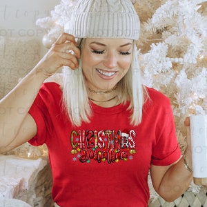 Christmas Junkie  | DTF Transfer | Direct to film transfer | Ready to press | Christmas Transfer