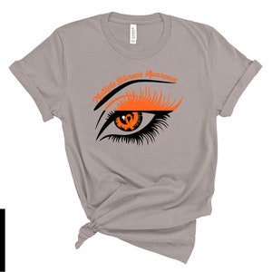MS Awareness Eye | DTF Transfer | Direct to film transfer | Ready to press | Multiple Sclerosis Awareness Transfer