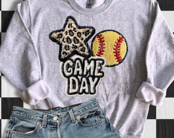 Game Day Softball Star DTF Transfer | Ready to Press