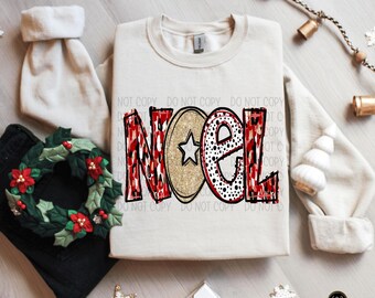 Noel Christmas Doodle | DTF Transfer | Direct to film transfer | Ready to press | Christmas Transfer