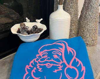 Santa Claus Outline Puff Vinyl Transfer
