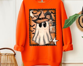 Vintage Ghost | DTF Transfer | Direct to film transfer | Ready to press | Halloween Transfer