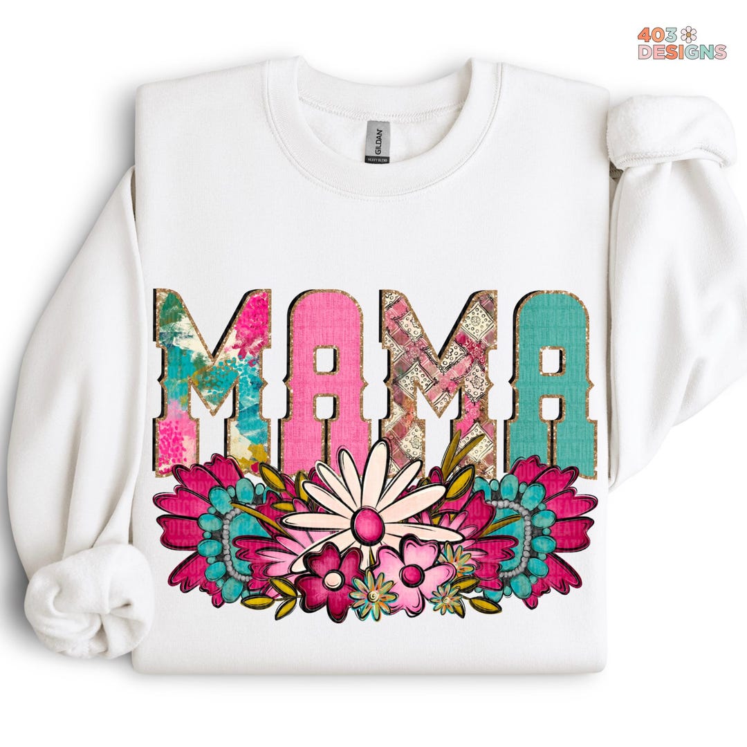 Western Floral Mama | DTF Transfer | Direct to Film Transfer | Ready to ...