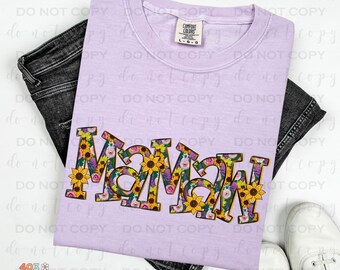 Sunflower Mamaw | DTF Transfer | Direct to film transfer | Ready to press | Personalized Transfer