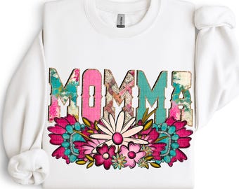 Western Floral Momma | DTF Transfer | Direct to film transfer | Ready to press | Western Transfer