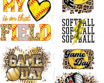 PreMade DTF Gang Sheet Softball | DTF Transfer | Direct to film transfer | Ready to press | Custom Transfer