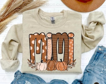 Fall Pumpkins Name- Mimi | DTF Transfer | Direct to film transfer | Ready to press | Fall Transfer