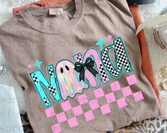 Pastel Ghost Nana | DTF Transfer | Direct to film transfer | Ready to press | Halloween Transfer