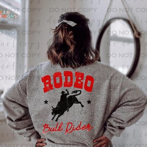 Rodeo Bull Rider | DTF Transfer | Direct to film transfer | Ready to press | Western Transfer