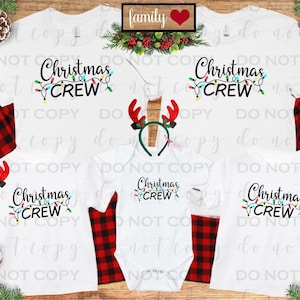 Christmas Crew | DTF Transfer | Direct to film transfer | Ready to press | Christmas Transfer