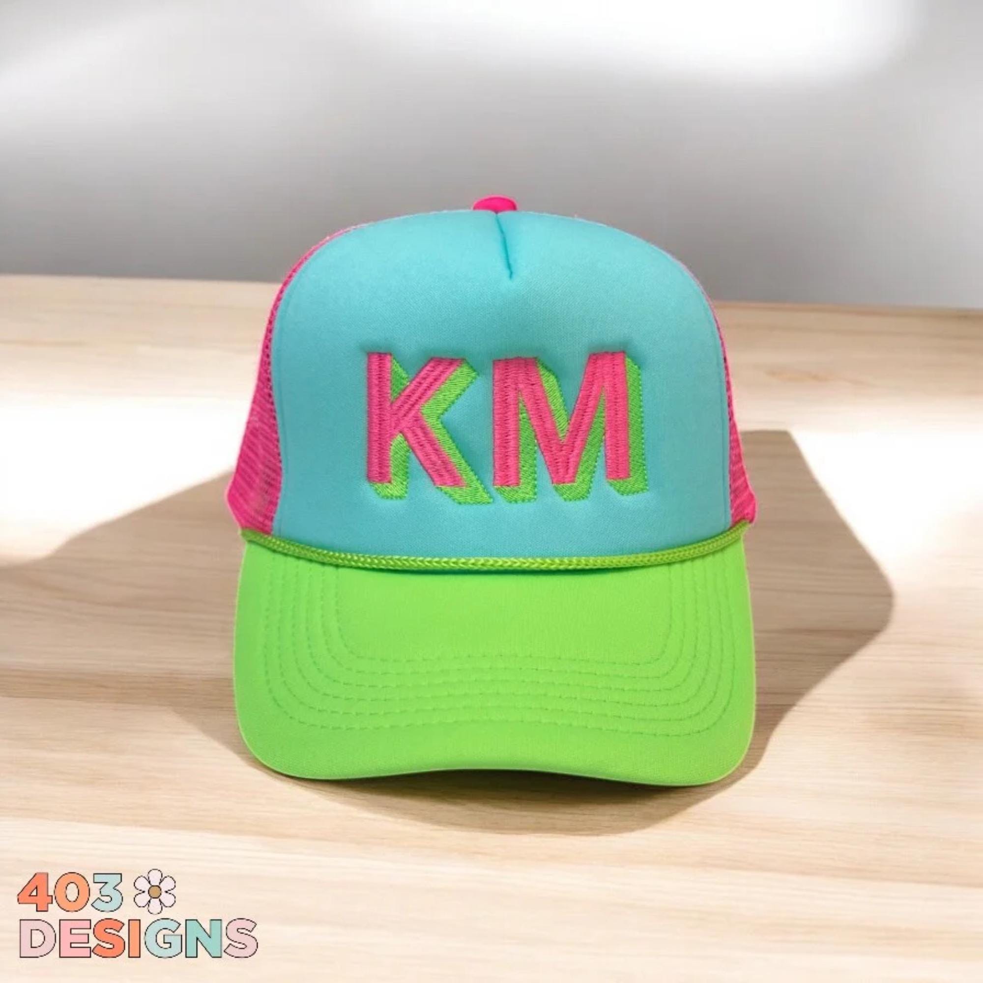 Redken Neon Pink‎ Baseball Cap Snapback Rope Embroidered hair care Women color Ranch Rope Hat - Neon Pink – Slide Job Ranch main image 3