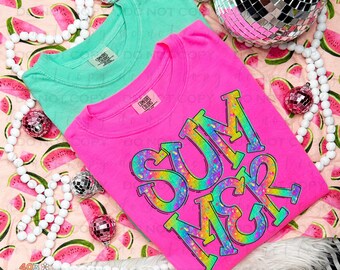 Summer Glitter | DTF Transfer | Direct to film transfer | Ready to press | Summer Transfer