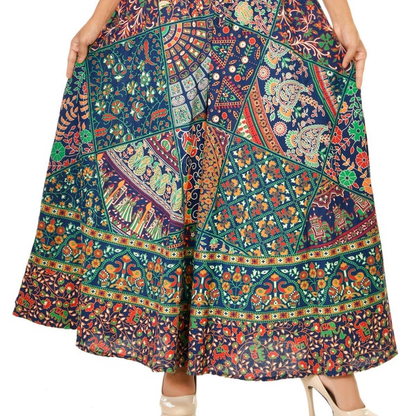 Harem Pants Women with Bohemian Dress Yoga Pants Blue Print Palazzo Pants and Baggy Trousers with Beach Print Hippie Clothing Gypsie Dress