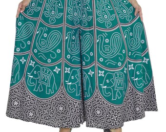 Harem Pants in Boho Dress type Yoga Pants mix Palazzo Pants India is Wide Leg Trousers and a Handmade Rajasthan Handicraft Festival Clothing