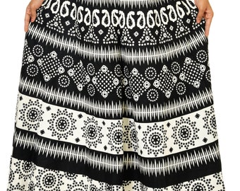 Mandala Tapestry Print Palazzo Pants with Harem Pants Women is Yoga Pant type Boho Dress in Midi Dress Pattern are African Dresses for Women