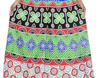 Palazzo Pants with Harem Pants Women is Yoga Pants and Boho Dress is Ethnic Dress as India Print Dress in Jaipur Block Print Mandala Chunri