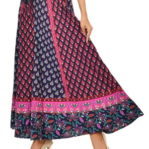 Bohemian Dress with Palazzo Pants India and Yoga Pants Harem Pants by Handmade India Print Dress by Jaipur Block Print Purple Flower Pants image 3