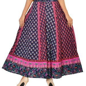 Bohemian Dress with Palazzo Pants India and Yoga Pants Harem Pants by Handmade India Print Dress by Jaipur Block Print Purple Flower Pants image 5