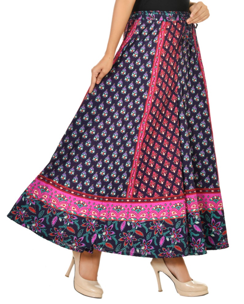 Bohemian Dress with Palazzo Pants India and Yoga Pants Harem Pants by Handmade India Print Dress by Jaipur Block Print Purple Flower Pants image 2