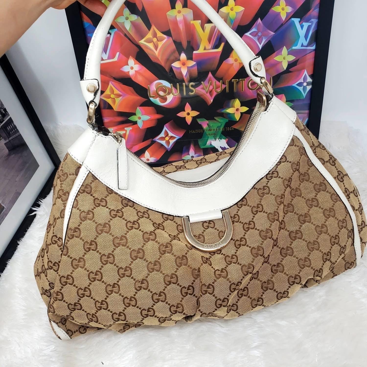 バッグ GUCCI Abbey vintage bag canvas y2k Gucci GG Canvas Shoulder Bag 