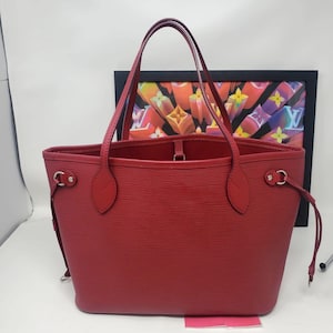 Authentic Louis Vuitton pink epi neverfull pm