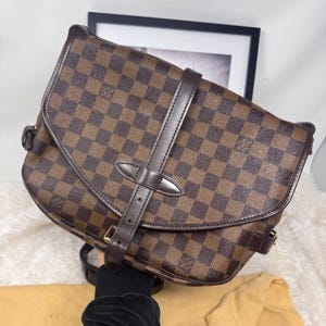 Authentic Louis Vuitton Damier Ebene Sautmur 30 /LV crossbody/gift for him/gift for her